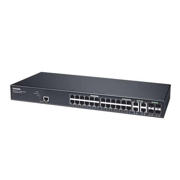 Vivotek AW-GEV-288A-370 28 Ports VIVOCAM L2 Managed PoE Switch