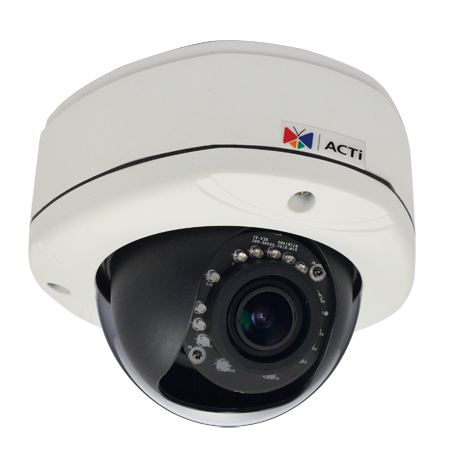 ACTi D82 3MP Day/Night IR Outdoor Vandal Fixed Dome Network Camera