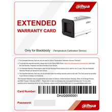 Dahua Blackbody Card(USA) Blackbody Warranty card