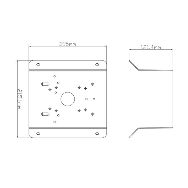 Speco Technologies SPE-CMT1 Corner Mount for O4B6, O2VB1,O4VB1,O8VB1,VLB5,H8B6M,O2VB1V,O4VB1M,VLB6,O4B7M, O2 (SPE-CMT1)