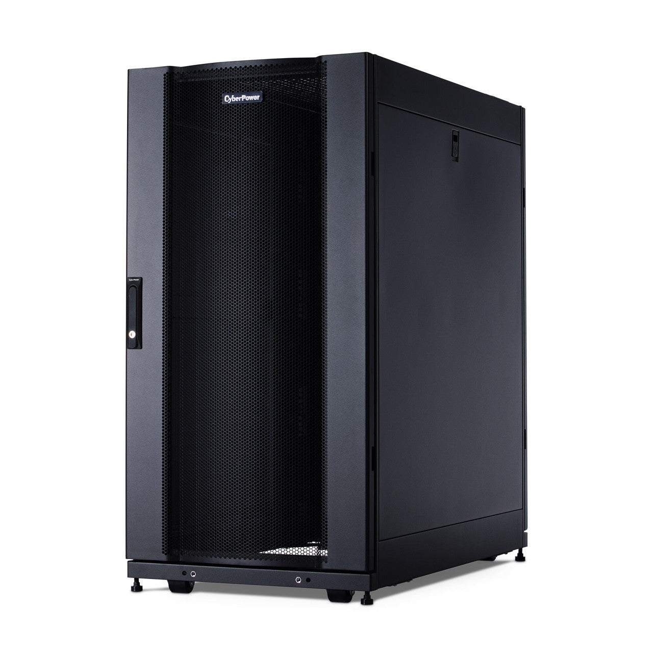 CyberPower CR24U11001 24U 19" Rack Enclosure, 600mm wide 1070mm deep, hex perforated metal door