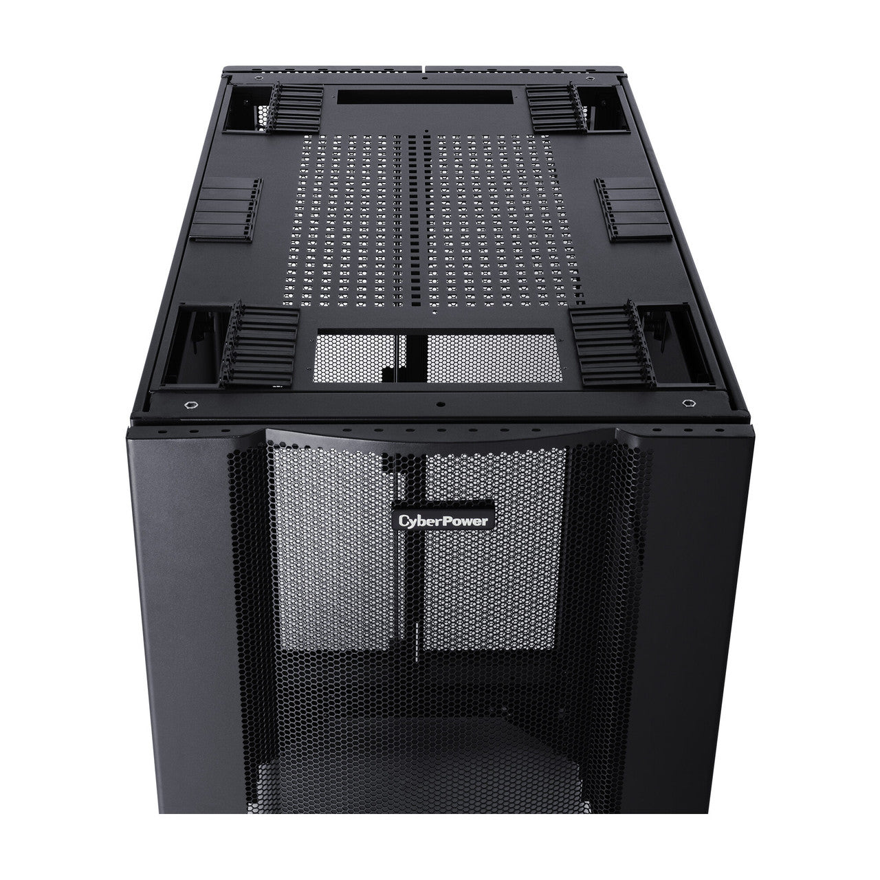 CyberPower CR24U11001 24U 19" Rack Enclosure, 600mm wide 1070mm deep, hex perforated metal door