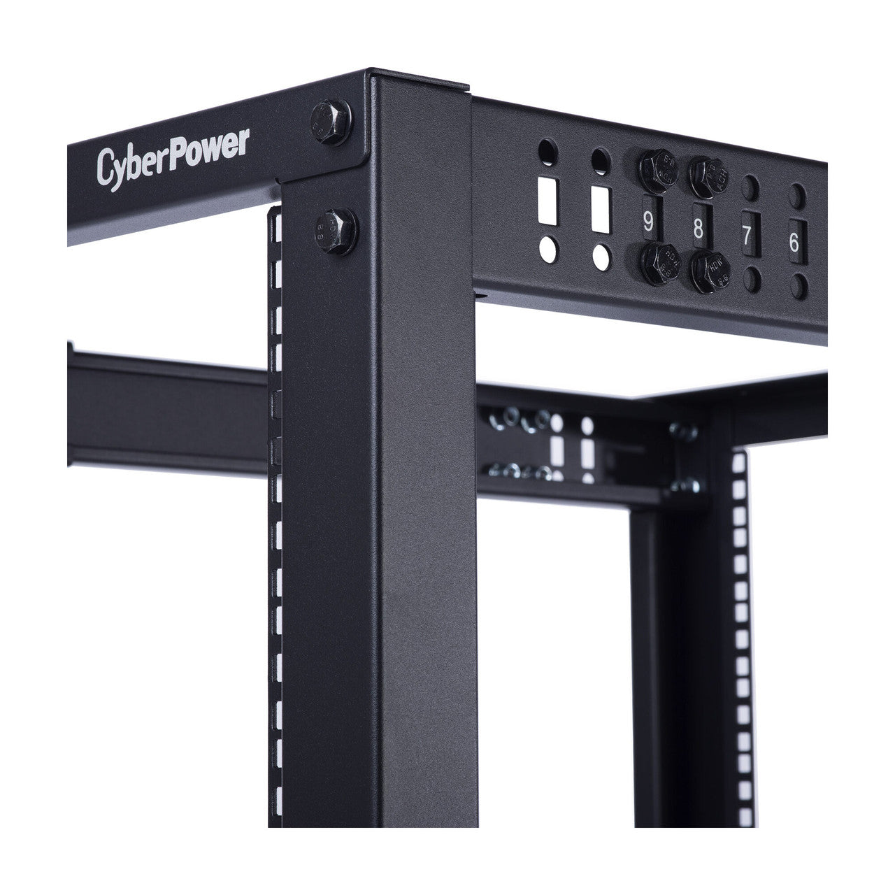 CyberPower CR45U40001 45U 19" 4-post Open Frame Rack, 600mm wide, 22"-40" depth adjustable