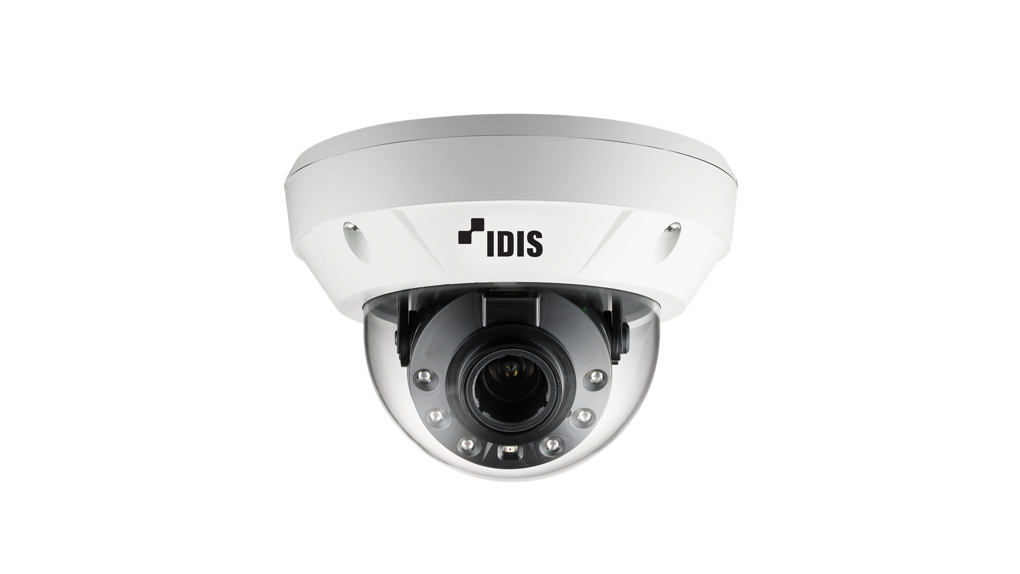 IDIS DC-D4831HRX-W 8M Outdoor IR Dome Camera, 2.7 ~ 13.5mm, PoE (IEEE 802.3af Class 3), H.265, white base