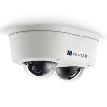 Arecont Vision AV10956DN-28 10MP Contera NDAA MicroDome Duo, 2 x 5MP Sensor, Fixed 2.8mm Lens, Indoor/Outdoor