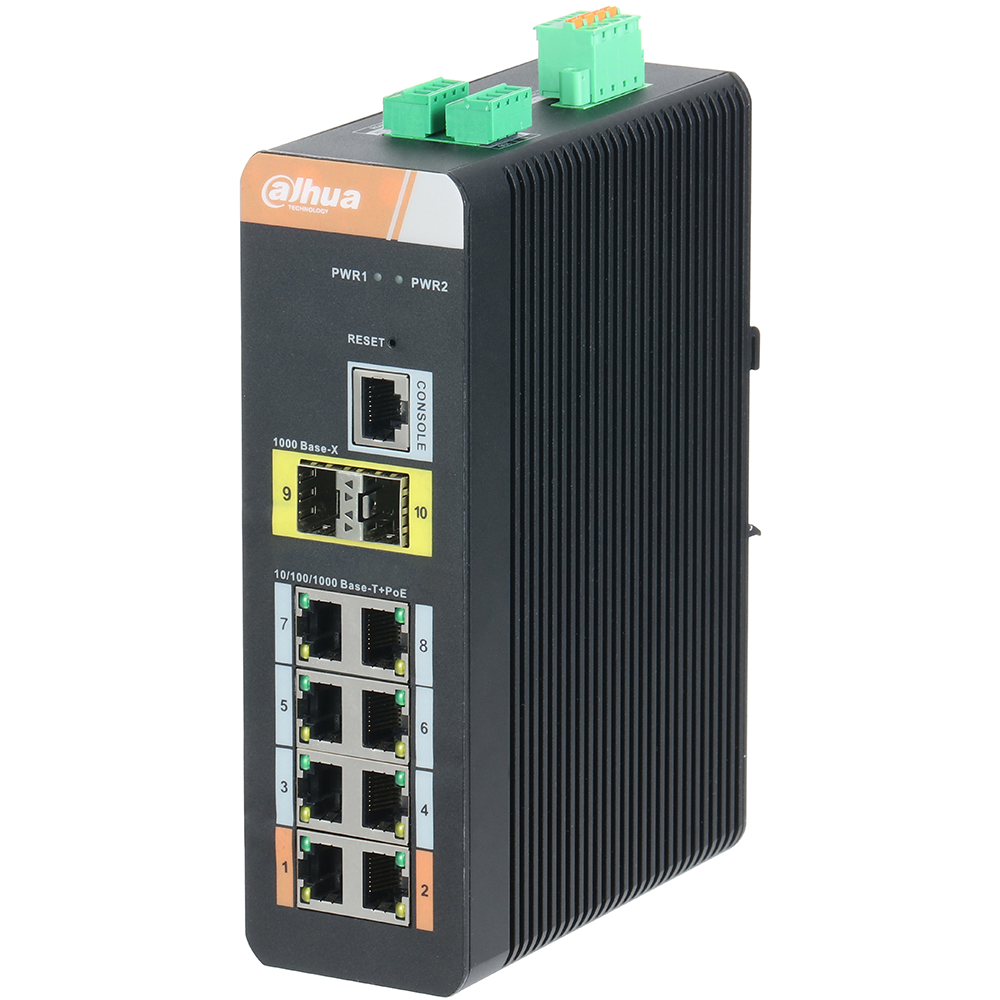 Dahua DH-PFS4210-8GT-DP 8-Port Industrial PoE Gigabit Switch
