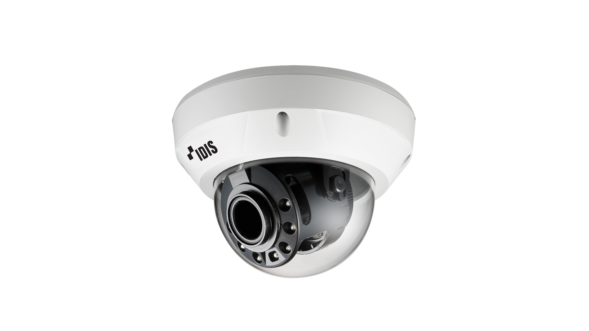 IDIS DC-D4831HRX-W 8M Outdoor IR Dome Camera, 2.7 ~ 13.5mm, PoE (IEEE 802.3af Class 3), H.265, white base