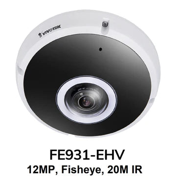 Vivotek FE931-EHV-1Y VORTEX Prem. 12MP IR IP66/IK10 360° Fisheye, w/ 1-yr license