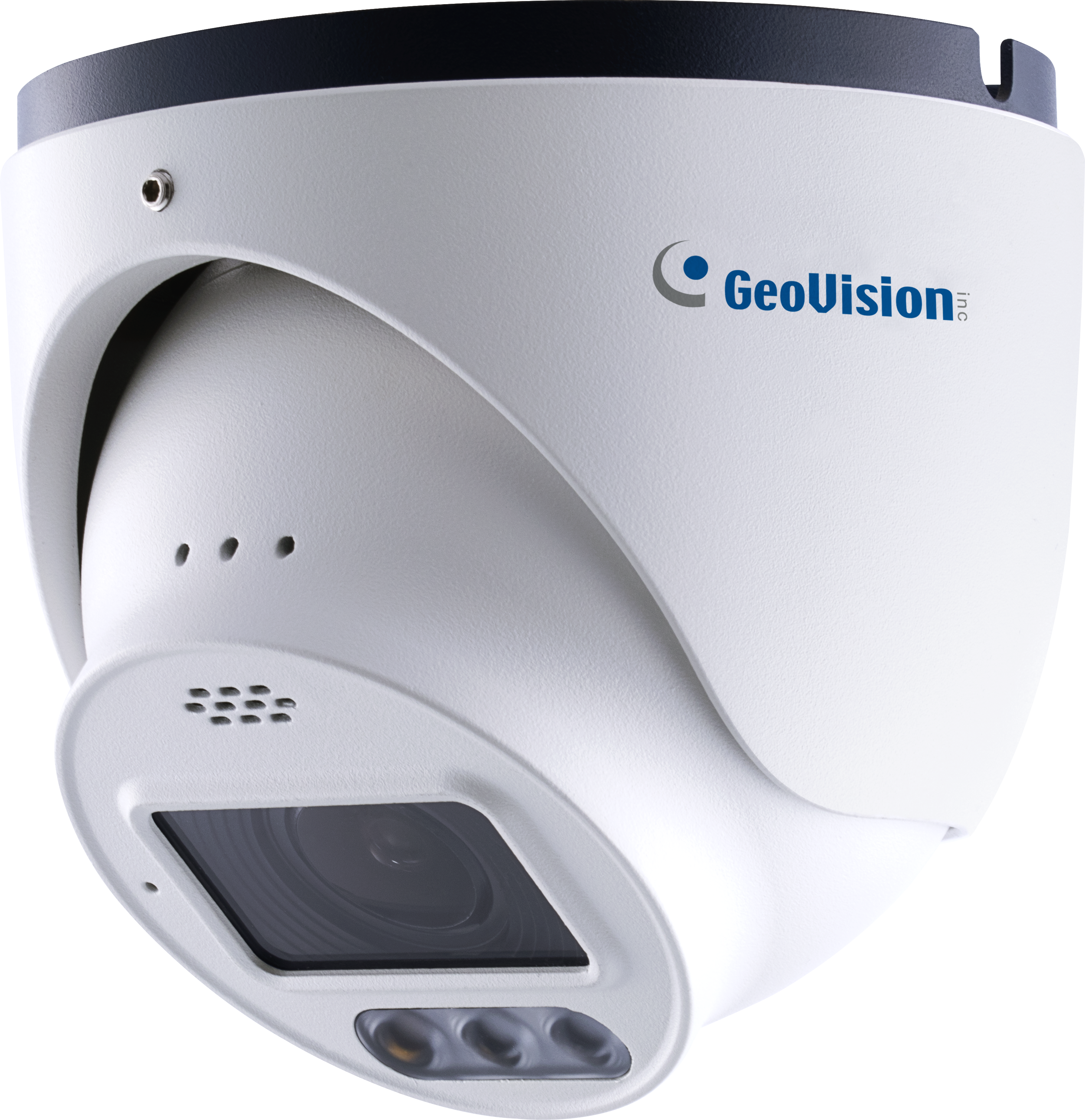 Geovision GV-GEBF4911+256G (125-GEBF491-256G) Cloud AI 4MP WDR Pro Eyeball Dome IP Camera, H.265 4.3x Zoom Super Low Lux Full Color Warm LED, 256G Micro SD