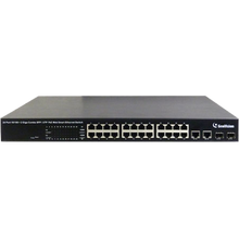 Geovision GV-POE2401-V2 24-port 10/100 Mbps Web Managed Base T(x)PoE+Web Smart PoE Switch 2 SFP uplink port.