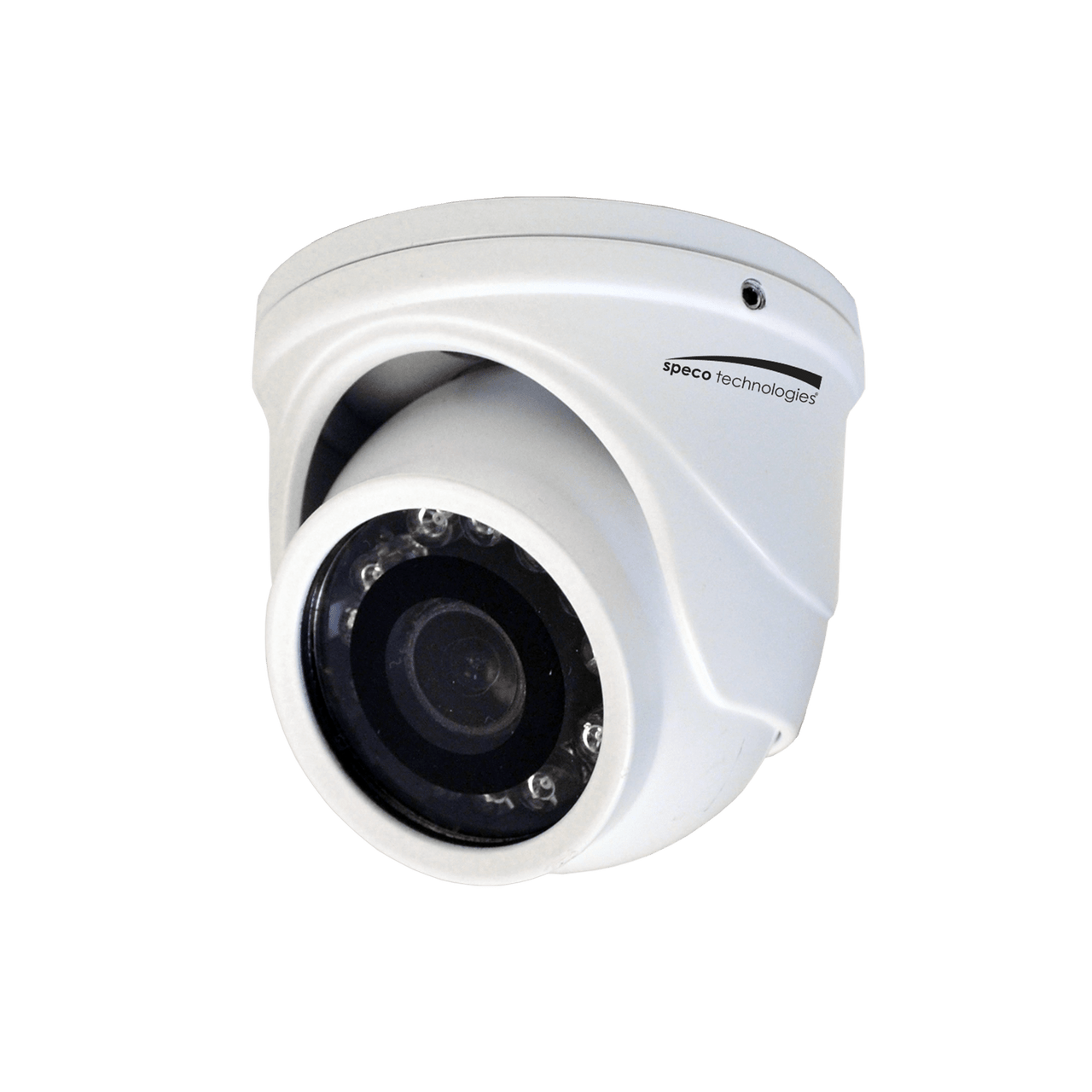 Speco Technologies SPE-HT471TW 4MP HD-TVI Mini IR Turret with 2.9mm lens , White Housing, TAA (SPE-HT471TW)