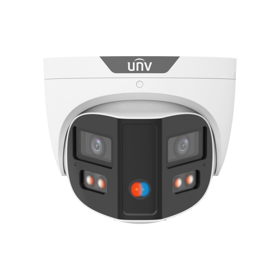 Uniview IPC3K28SE-ADF28KMC-DL-I0 8MP Pano White Light Turret 180, Red & Blue Strobe Light