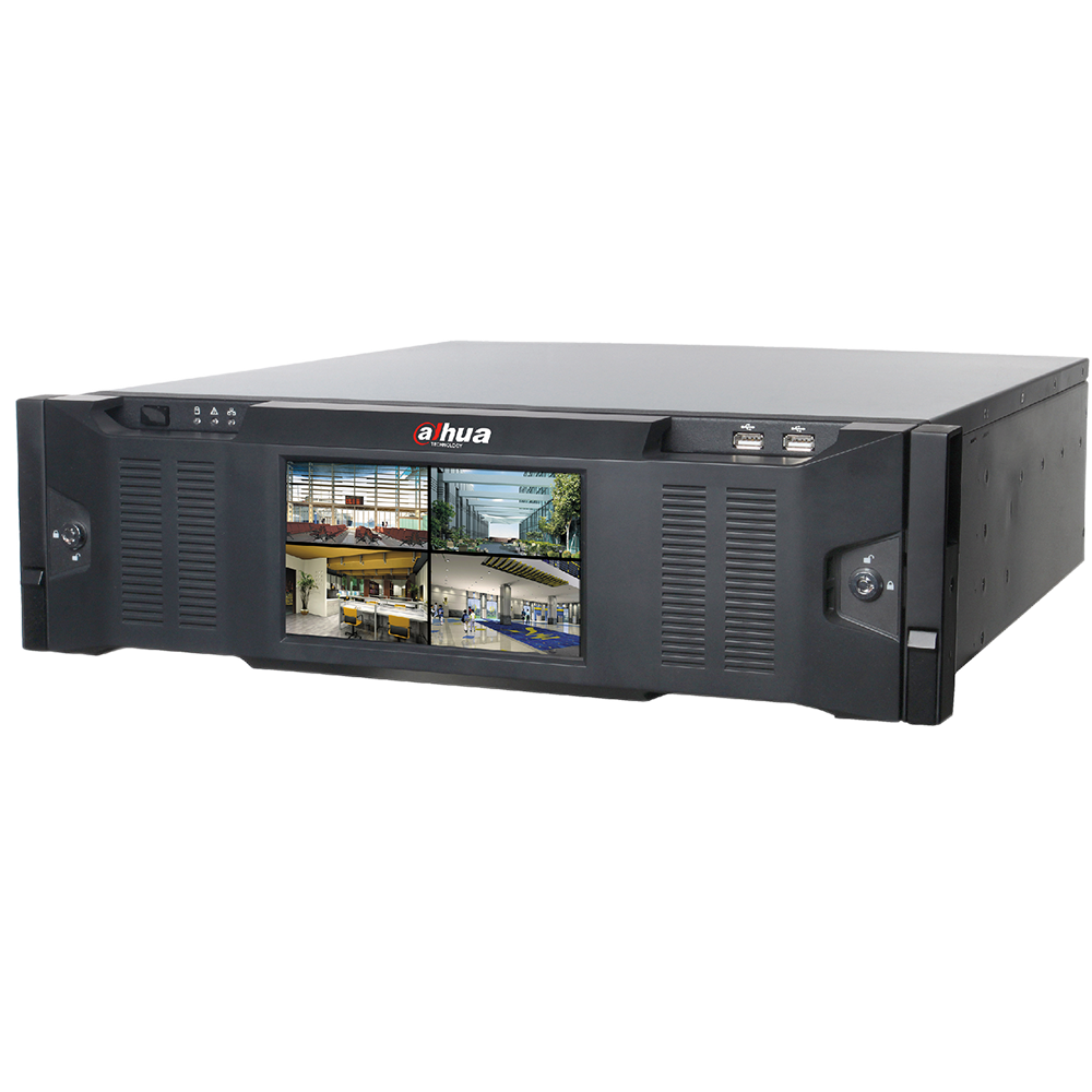 Dahua DHI-IVSS7016DR 256CH 4K Super NVR, 16 SAS/SATA Bays, 768Mbps/768Mbps, RAID, Redundant power and LED Screen, HDDs sold separately