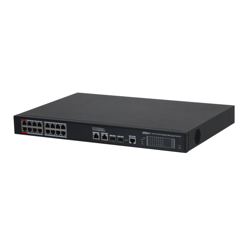 Dahua DH-S4220-16GT-240 16-Port PoE Desktop Managed Gigabit Switch (PoE++)