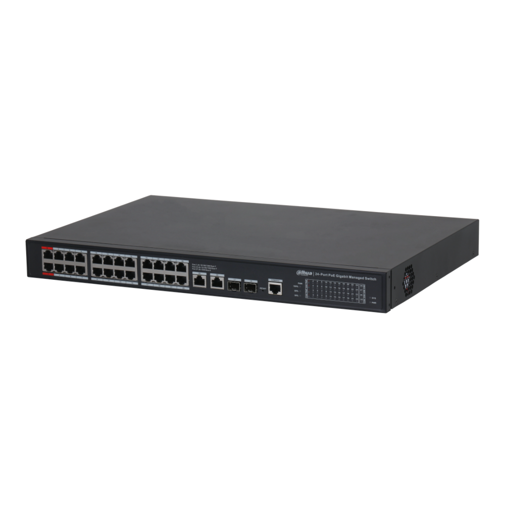 Dahua DH-S4228-24GT-360 24-Port PoE Desktop Managed Gigabit Switch (PoE++)