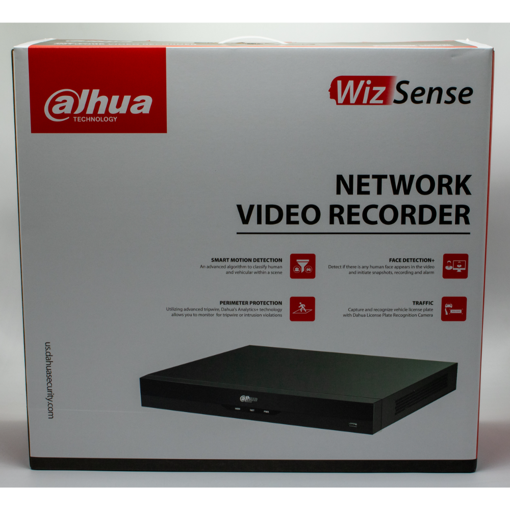 Dahua N82B3P 16CH 8K WizSense ePoE NVR, 1U, 2 SATA Bays, HDDs sold separately