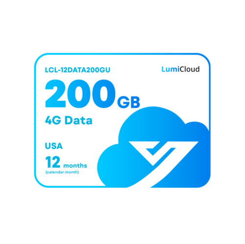 Luminys LCL-12DATA200GU LumiCloud 4G Data 200GB USA: 12 Month Data Plan