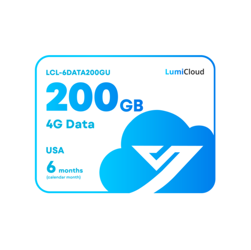 Luminys LCL-6DATA200GU LumiCloud 4G Data 200GB USA: 6 Month Data Plan