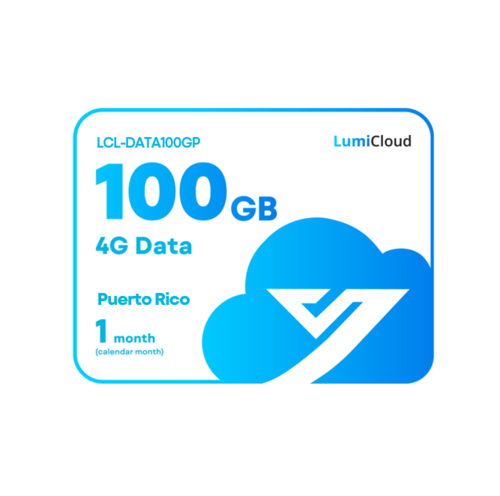 Luminys LCL-DATA100GP LumiCloud 4G Data 100GB Puerto Rico: 1 Month Data Plan