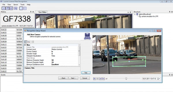 Luxriot LPR Software Screenshot 3