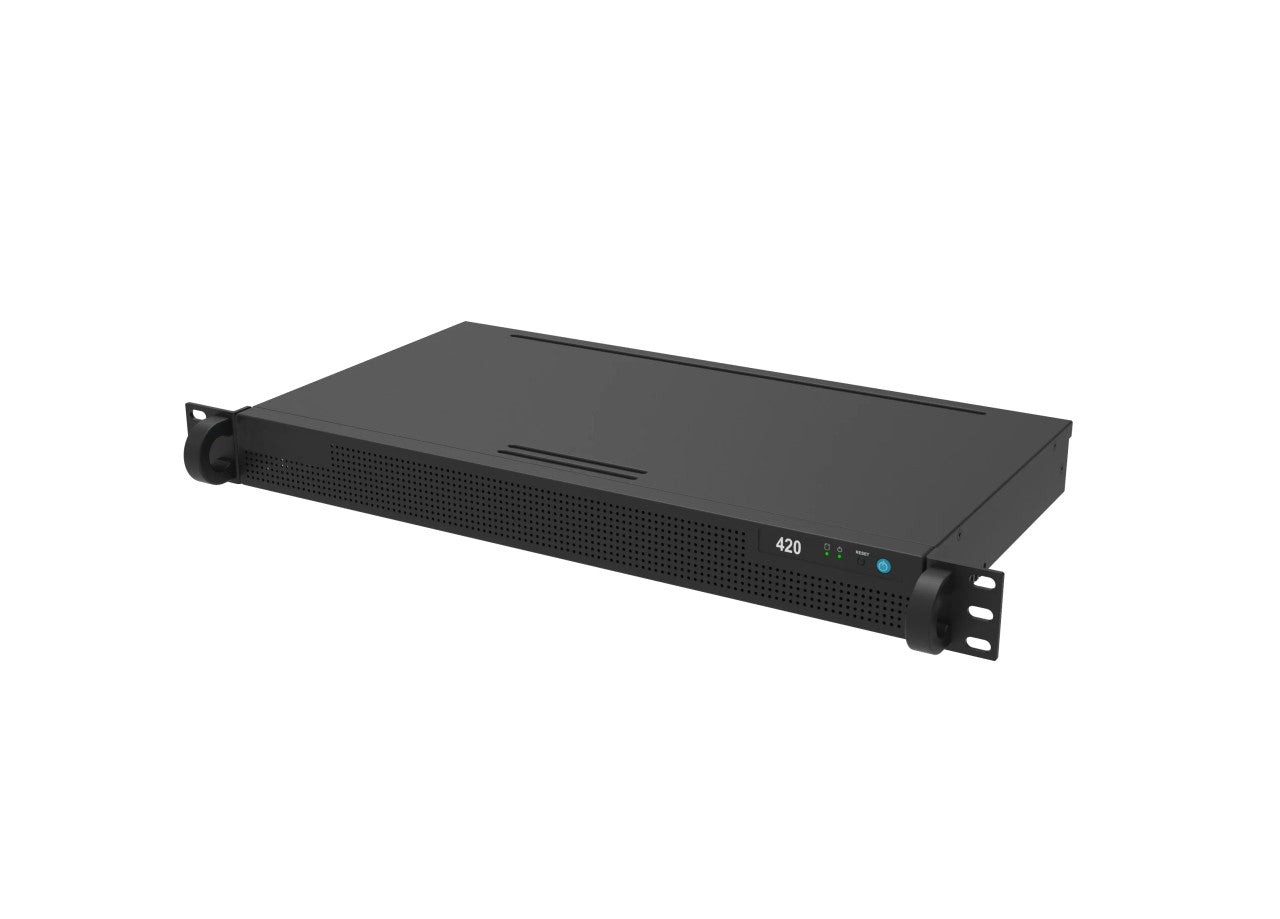 CMVR 420 with 10TB (Rack Form Factor)
1MP: 42CH, 4MP: 35CH, Analytics: 10CH, 10TB HDD (50 days for 35 camera @ 1MP), VGA, HDMI, DP