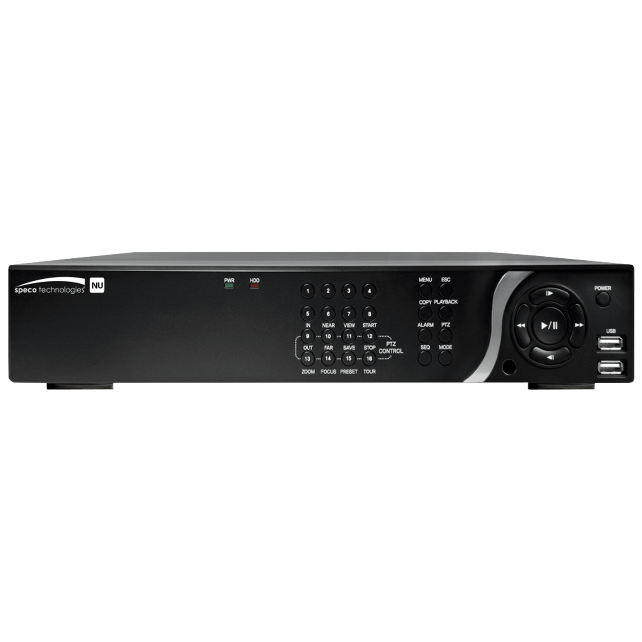 Speco Technologies SPE-N16NU8TB 16 Channel Network Server with POE, H.265, 4K- 8TB, TAA (SPE-N16NU8TB)