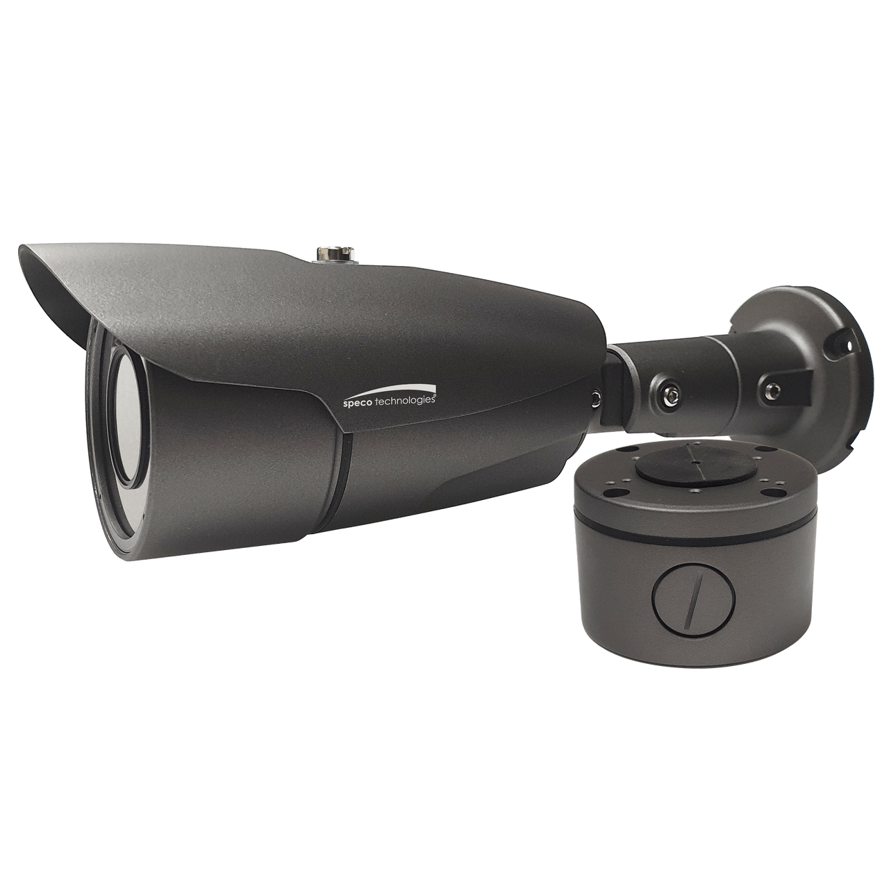 Speco Technologies SPE-O2B6M 2MP IP Bullet Camera, 2.9-12mm motorized lens, Included Junction Box, Dark Gray, (SPE-O2B6M)