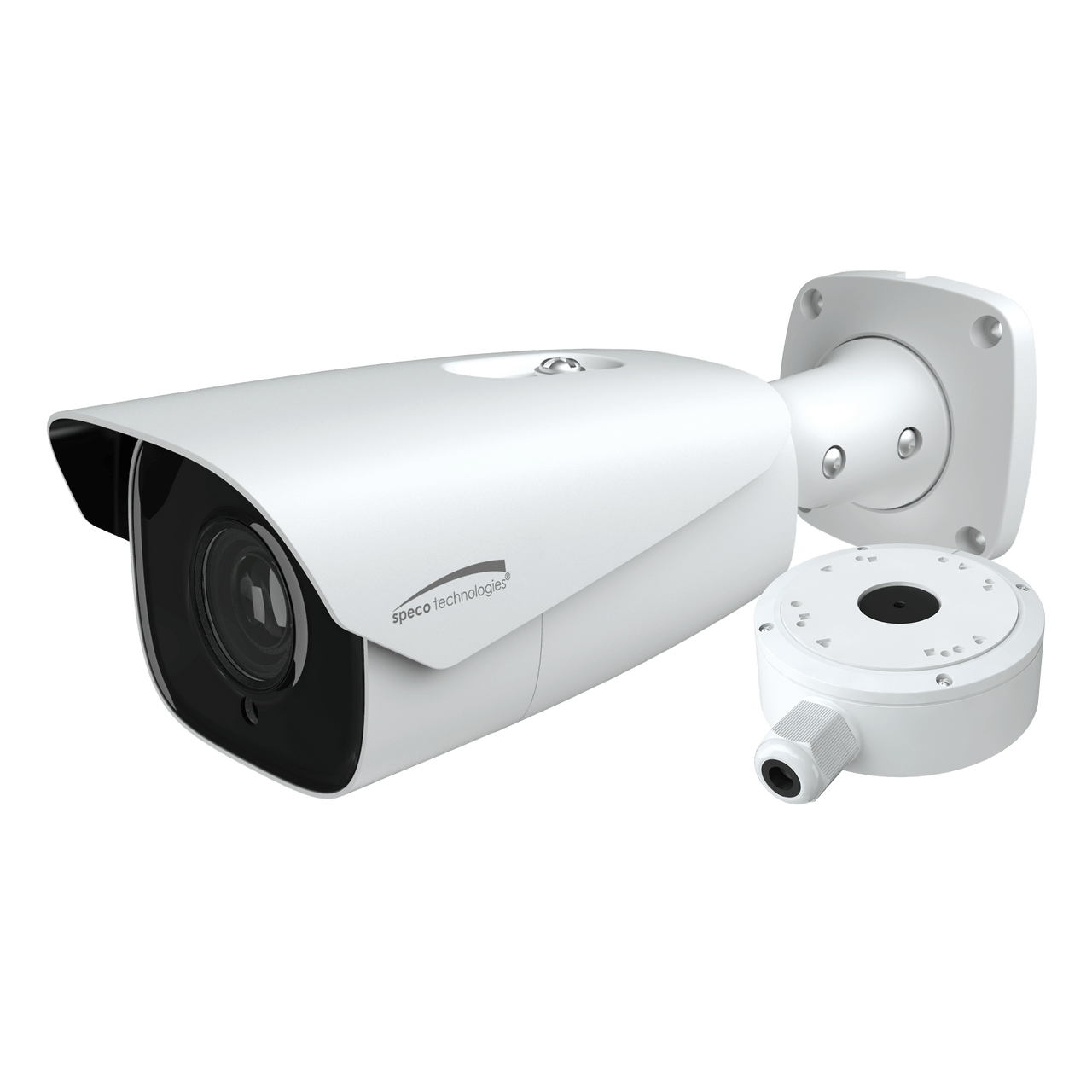 Speco Technologies SPE-O2BLP1M 2MP H.265 IP License Plate Recognition Bullet Camera with IR and Junction Box, W (SPE-O2BLP1M)