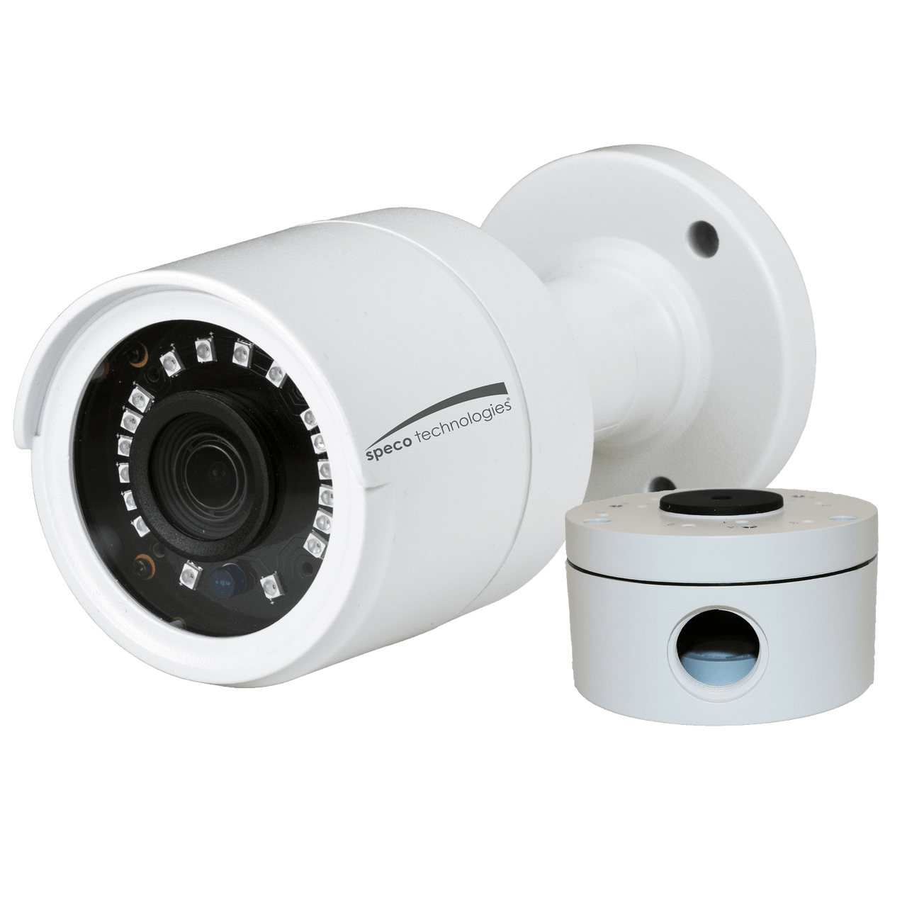 Speco Technologies SPE-O2VLB7 2MP IP Bullet Camera, IR, 2.8mm lens, Included Junc Box,White (SPE-O2VLB7)