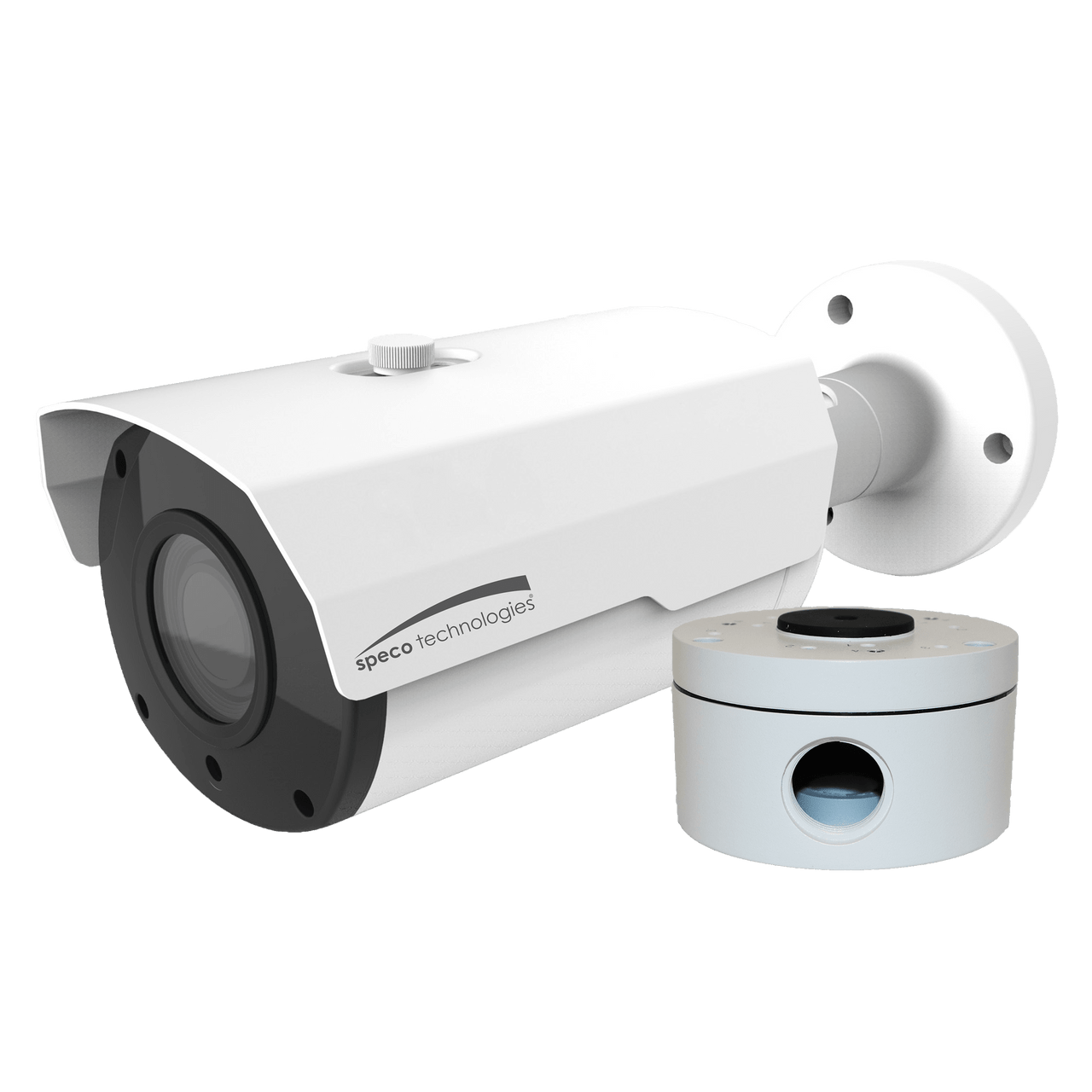 Speco Technologies SPE-O2VLB8 2MP IP Bullet Camera, IR, 2.8-12mm lens, Included Junc Box, White (SPE-O2VLB8)