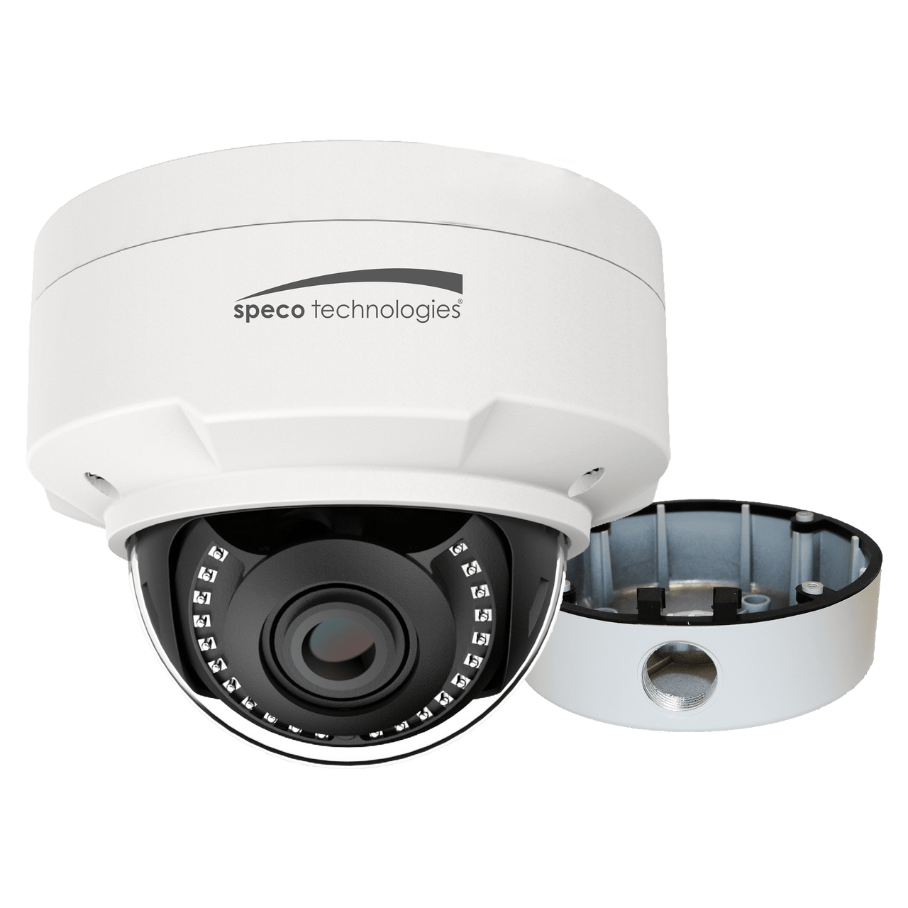 Speco Technologies SPE-O2VLD8 2MP IP Dome Camera, IR, 2.8-12mm lens, Included Junc Box White (SPE-O2VLD8)