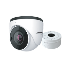 Speco Technologies SPE-O2VT1V 2MP H.265 IP Turret Camera with IR, 2.8-12mm VF Lens, Included Junction Box, Whi