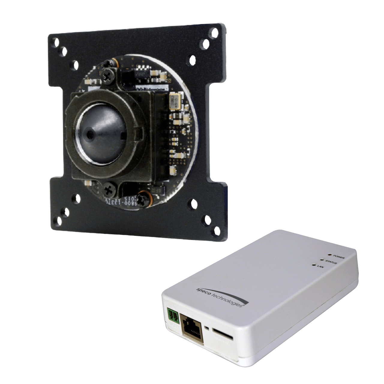 Speco Technologies SPE-O2iBD3 2MP Board IP Camera, 2.9mm fixed and 3.6 pinhole lens, Black, TAA (SPE-O2iBD3)