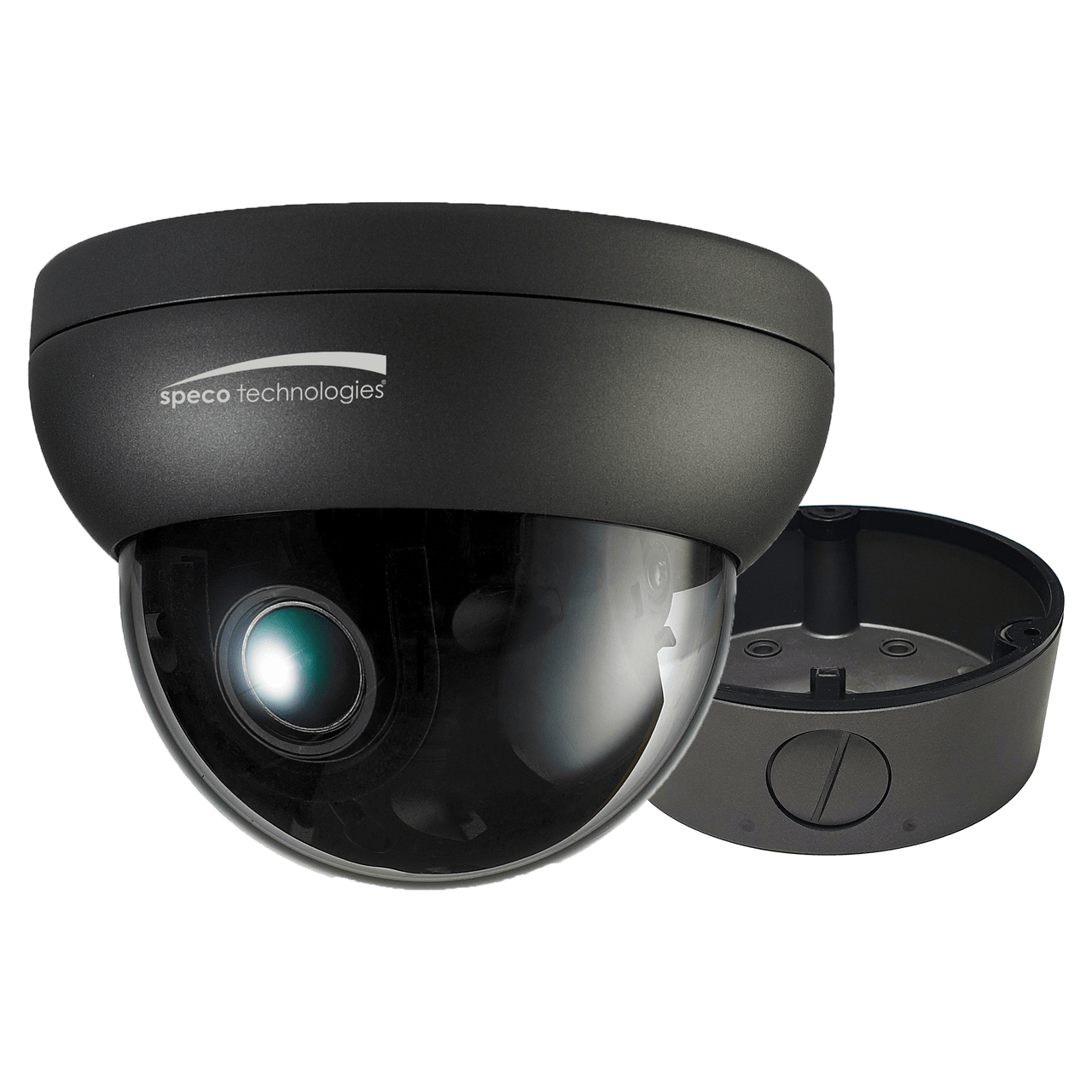 Speco Technologies SPE-O2iD8M 2MP Intensifier IP Dome Camera, 2.7-12mm motorized lens, Included Junc Box, Dark (SPE-O2iD8M)