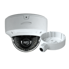 Speco Technologies O4D7M 4MP H.265 AI IP Dome Camera, IR, 2.8-12mm motorized lens, Included Junc Box, White Housing