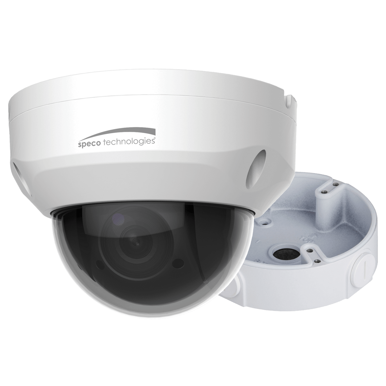 Speco Technologies O4P4X 4MP 4x Indoor/Outdoor IP PTZ Camera, 2.7-11mm lens, Included Junction Box, White Housing (O4P4X)