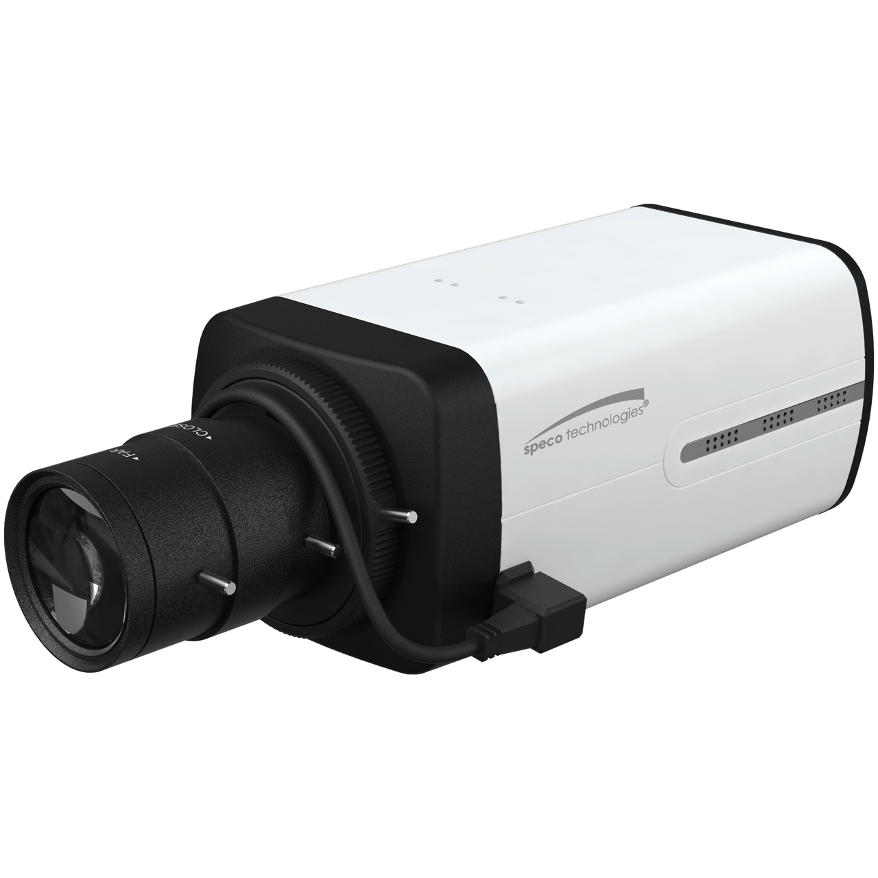 Speco Technologies O4T8 4MP Traditional IP Camera, uses CS type lens, White housing (O4T8)