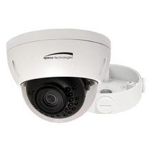 Speco Technologies O4VLD1 4MP Dome IP Camera, IR, 2.8mm lens, white housing, Included Junc Box