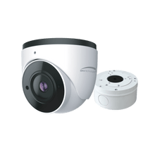 Speco Technologies O4VT1 4MP H.265 IP Turret Camera with IR, 2.8mm Fixed Lens, Included Junction Box, White