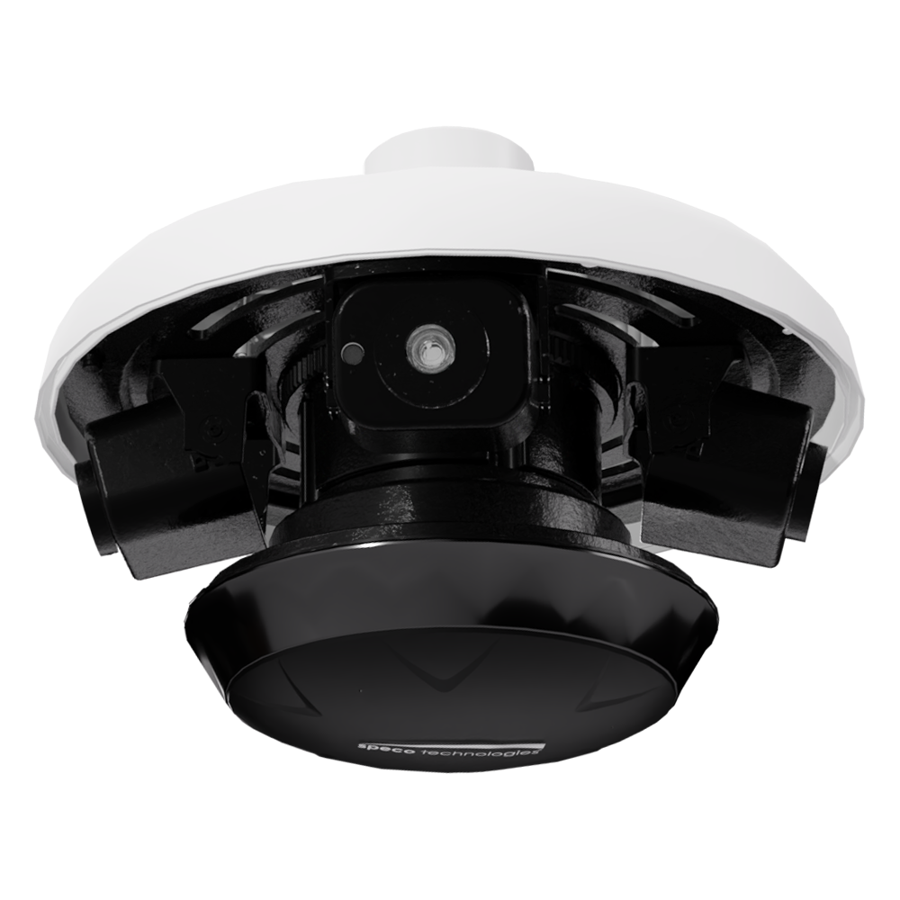 Speco Technologies O84S 8MP (4x 2MP) Quad view IP Camera with Included Ceiling Mount, White