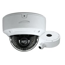 Speco Technologies O8D7M 8MP H.265 IP Dome Camera with IR, 2.8-12mm Motorized lens, Junction Box, White Housing