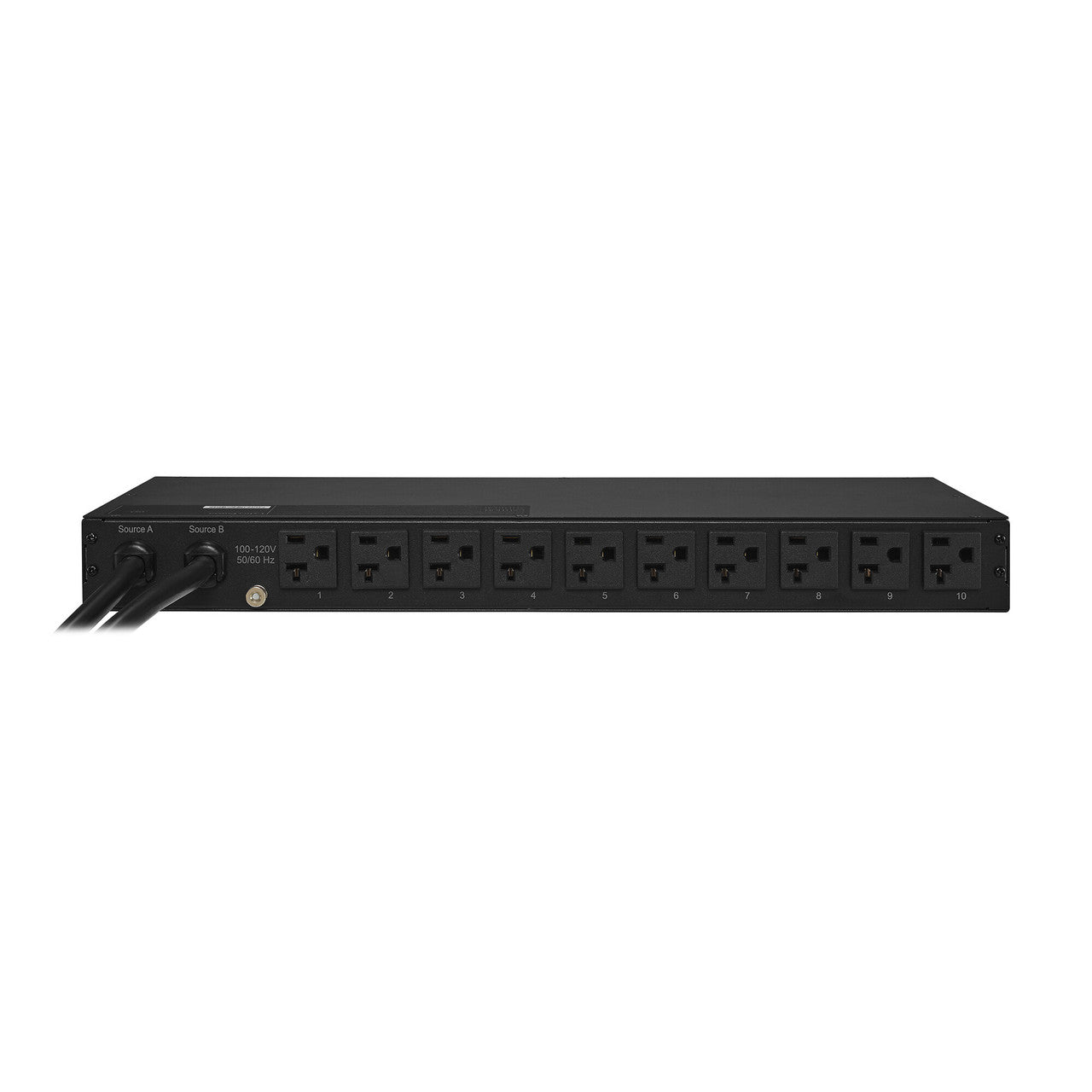 CyberPower PDU20M10AT 20A (Derated to 16A), 100 - 120 V, 2 x NEMA 5-20P plug, 10 NEMA 5-20R