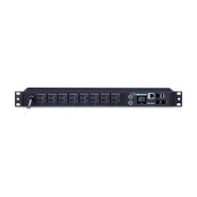 CyberPower PDU31001 Monitored PDU 15A 120V (8) 5-15R Outlets NEMA 5-15P 12ft Cord SNMP 1U 3YR WTY