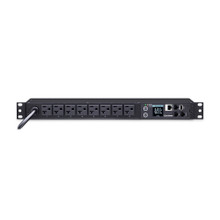CyberPower PDU31002 Monitored PDU 20A 120V (8) 5-20R Outlets NEMA (L)5-20P 12ft Cord SNMP 1U 3YR WTY