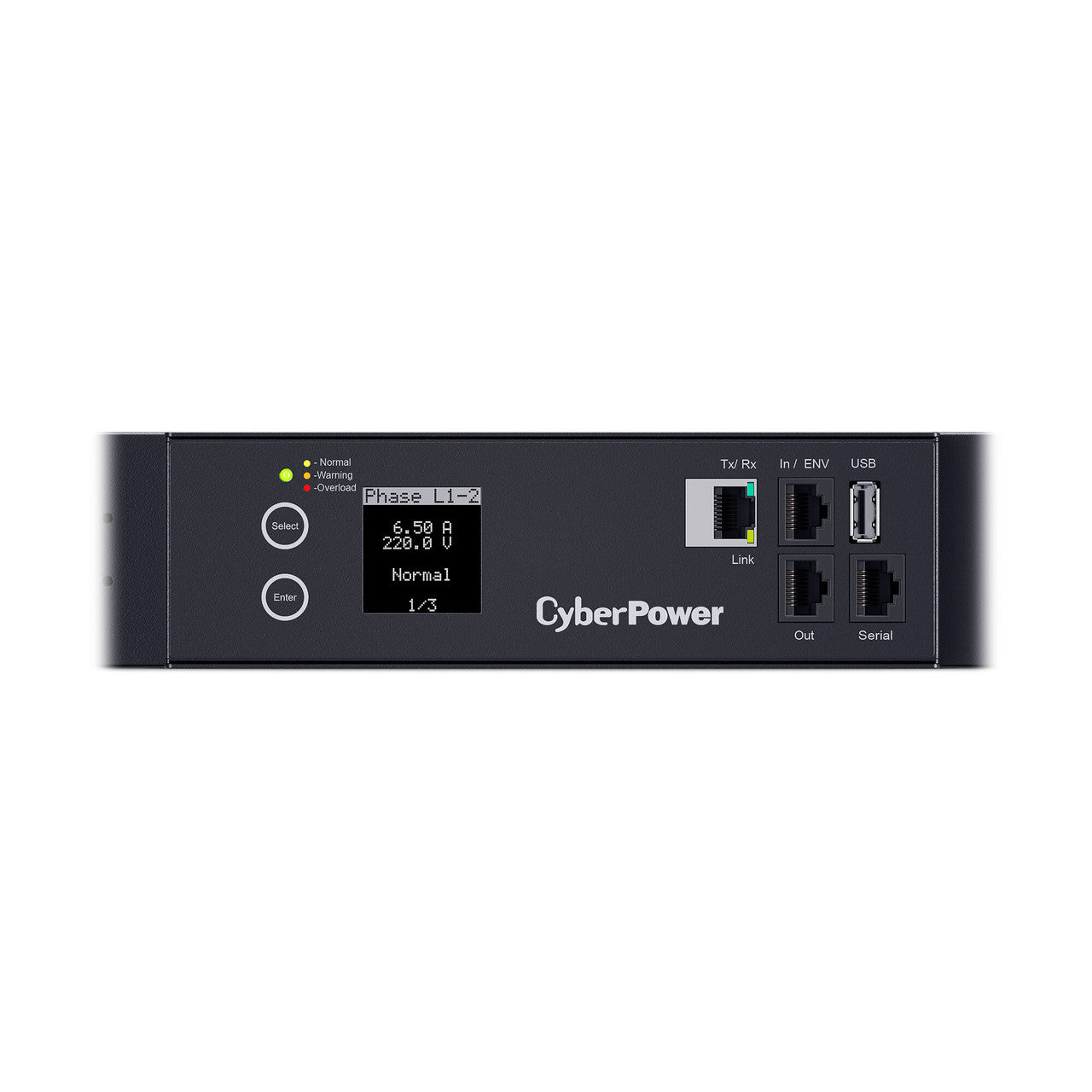 CyberPower PDU33108 3-Phase Monitored PDU, 200V-240V, 50A, 0U, (36) C13 + (6) C19