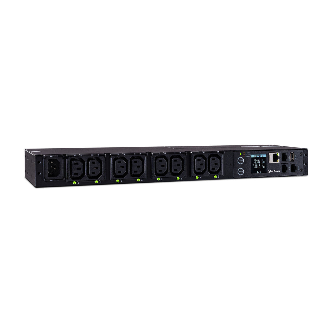 CyberPower PDU41004 SWITCHED PDU, 15A (DERATED TO 12A), 100-240V, 50/60 HZ, 8 x IEC-320 C13 OUTLETS