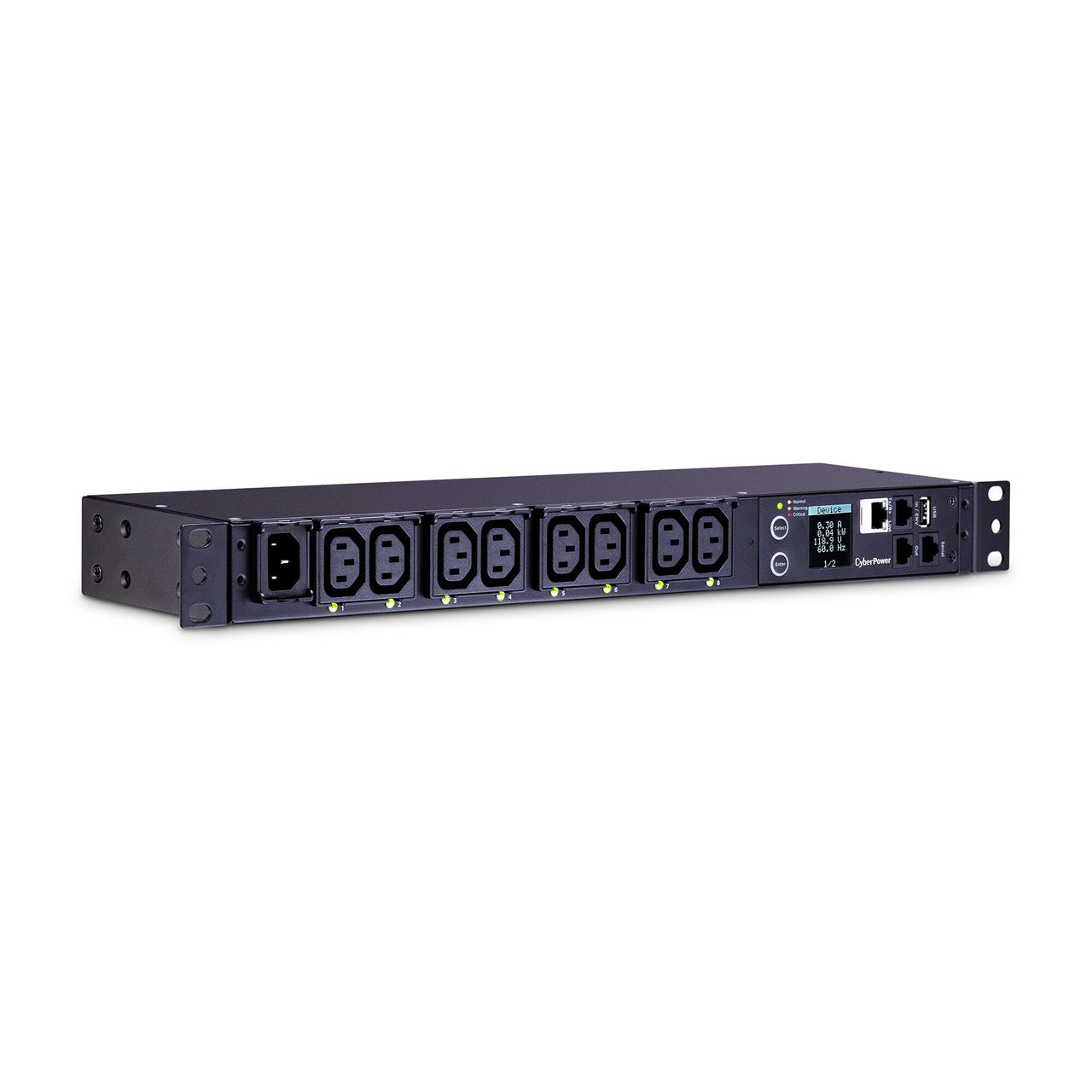 CyberPower PDU81004 SW MBO PDU 15A 100-240V Metered-by-Outlet Switched PDU 8 C13 Outlets 10ft cord 3yr Warranty