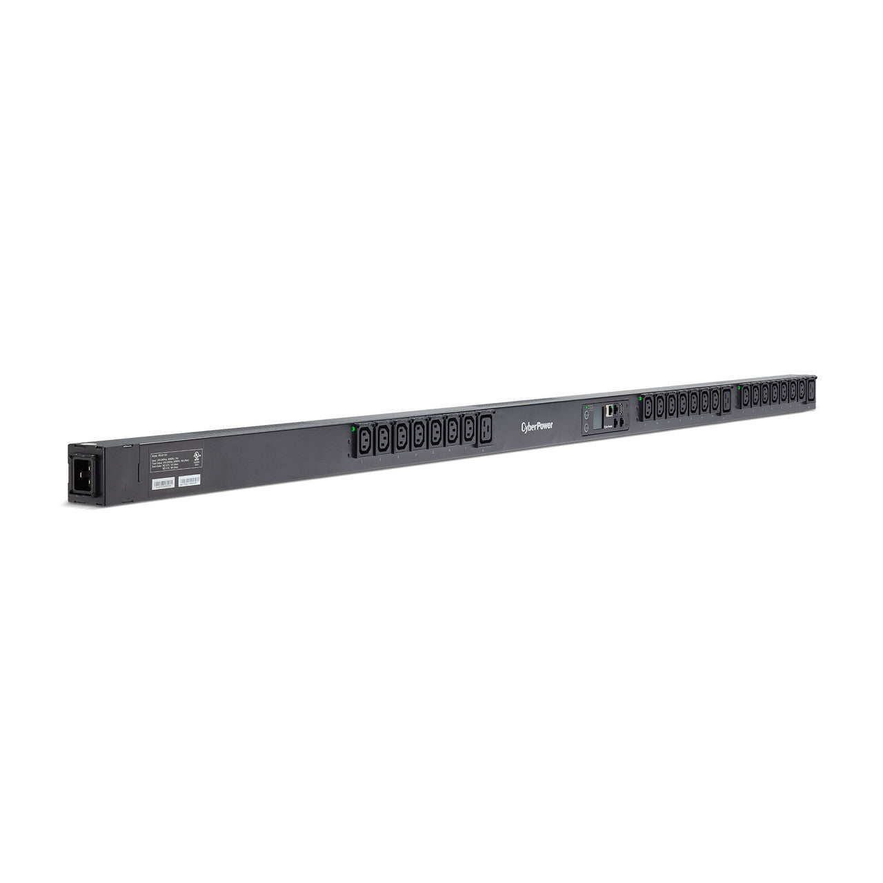 CyberPower PDU81104 Metered-by-Outlet Switched PDU 20A 208V L6-20P Input (21) C13 (3) C19 Output 10ft Cord 0U 3yr Wty
