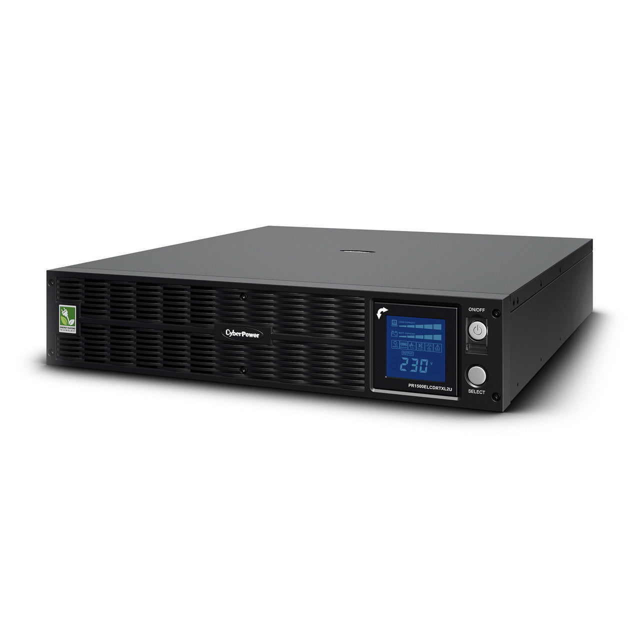 CyberPower PR1500ELCDRTXL2U 1500VA/1125W 230V Sinewave 10 IEC outlet, Extended Battery, LCD AVR Rackmount