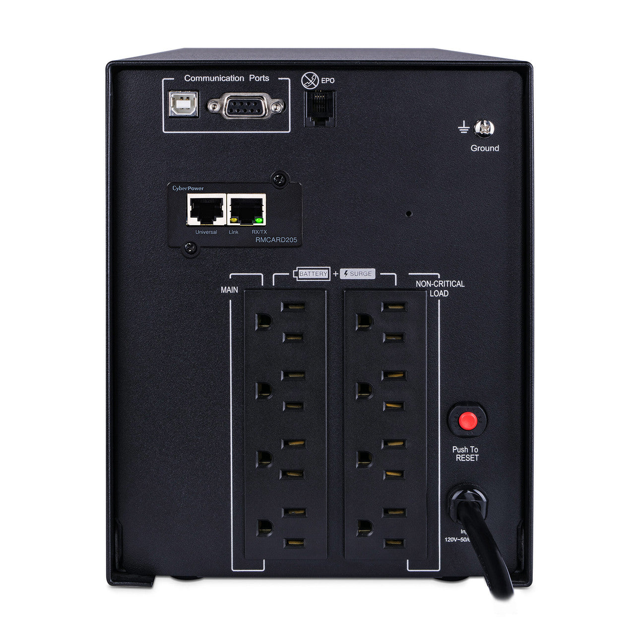 CyberPower PR1500LCDN 1500VA/1500W Sinewave 8 outlet, Networked AVR LCD Tower, 3-year warranty